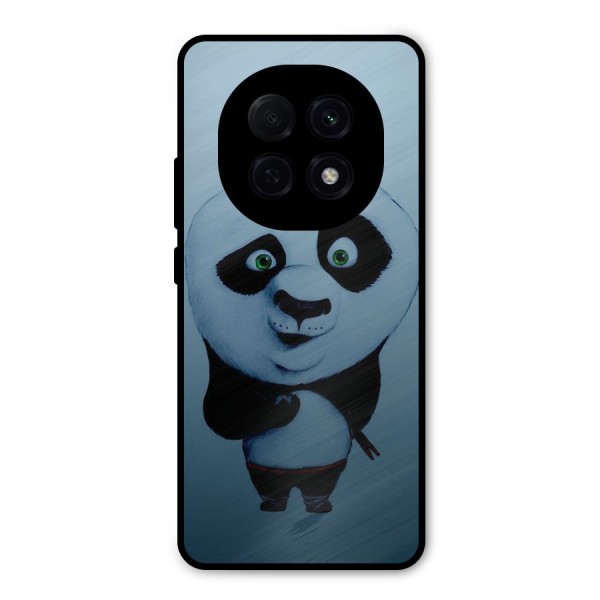 Confused Cute Panda Metal Back Case for Oppo F29 Pro