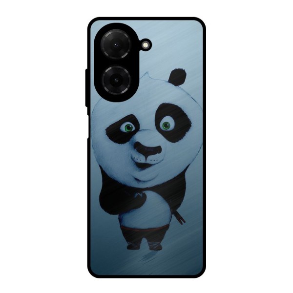 Confused Cute Panda Metal Back Case for Poco C71