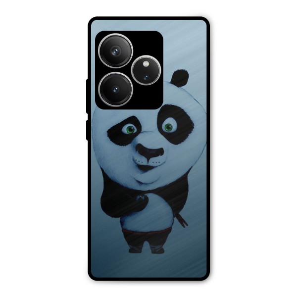Confused Cute Panda Metal Back Case for Realme GT 6