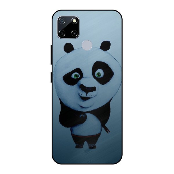Confused Cute Panda Metal Back Case for Realme Narzo 30A