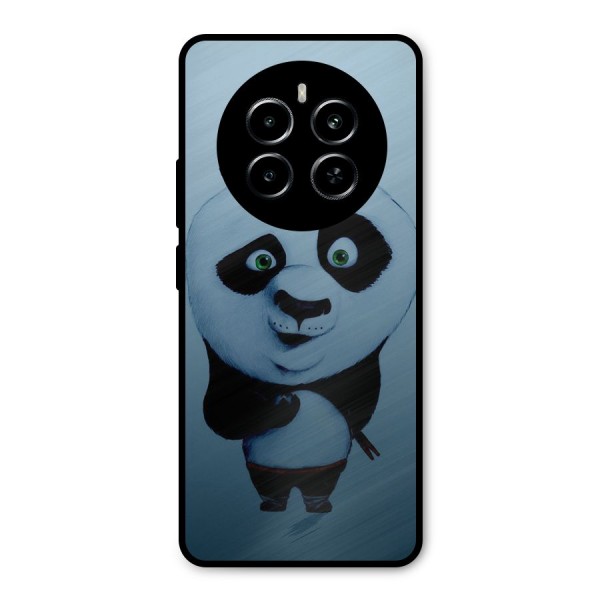 Confused Cute Panda Metal Back Case for Realme P1