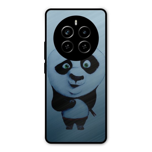 Confused Cute Panda Metal Back Case for Realme P1 Pro