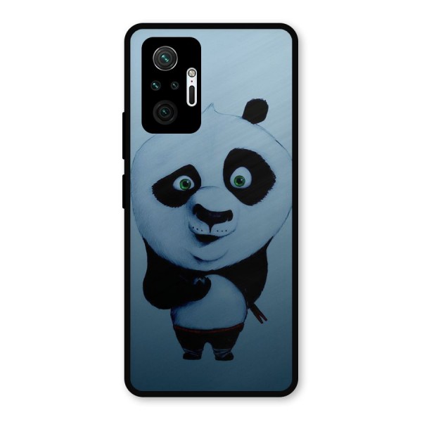 Confused Cute Panda Metal Back Case for Redmi Note 10 Pro Max