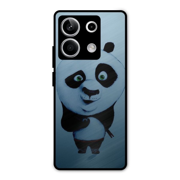 Confused Cute Panda Metal Back Case for Redmi Note 13 5G