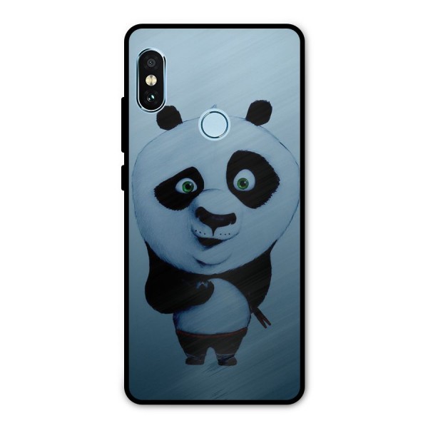 Confused Cute Panda Metal Back Case for Redmi Note 5 Pro