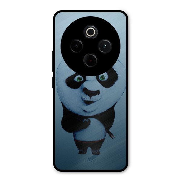 Confused Cute Panda Metal Back Case for Vivo T4