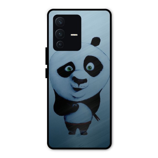 Confused Cute Panda Metal Back Case for Vivo V23 Pro