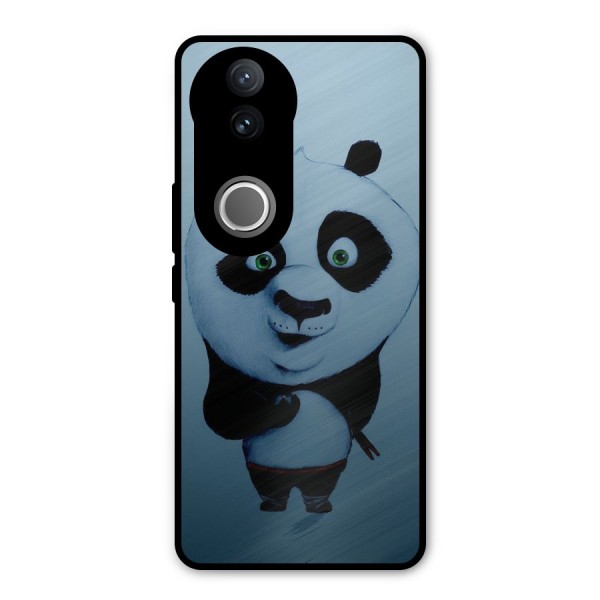 Confused Cute Panda Metal Back Case for Vivo V50e
