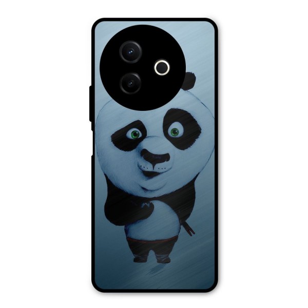 Confused Cute Panda Metal Back Case for Vivo Y39