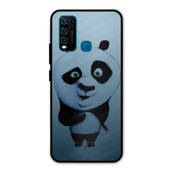 Confused Cute Panda Metal Back Case for Vivo Y50