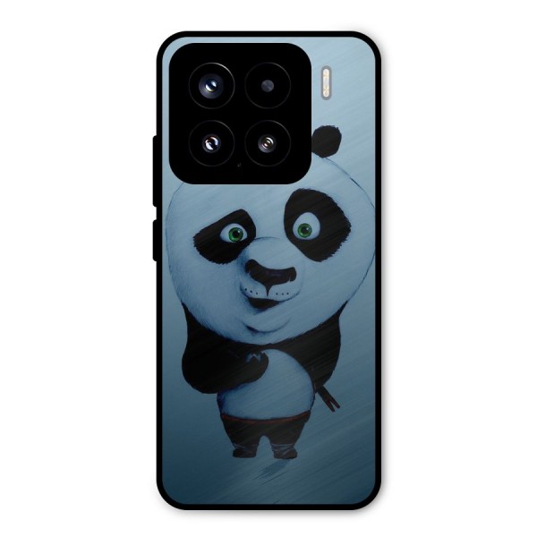 Confused Cute Panda Metal Back Case for Xiaomi 15