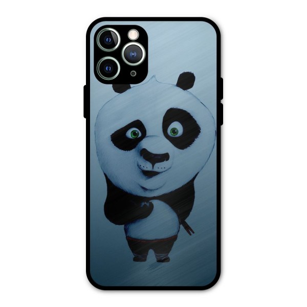 Confused Cute Panda Metal Back Case for iPhone 11 Pro Max