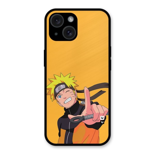 Cool Aesthetic Naruto Metal Back Case for iPhone 15