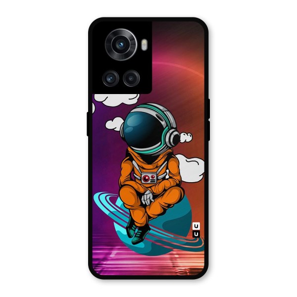 Cool Astraunaut Relaxing Metal Back Case for OnePlus 10R