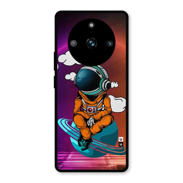 Cool Astraunaut Relaxing Metal Back Case for Realme 11 Pro Plus