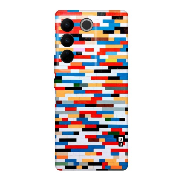 Cool Colors Collage Pattern Art Original Polycarbonate Back Case for Vivo V27
