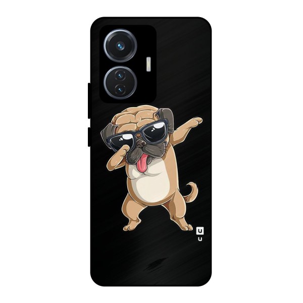 Cool Dab Dog Metal Back Case for iQOO Z6 44W