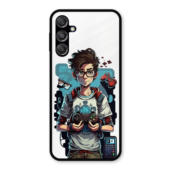 Cool Gamer Guy Metal Back Case for Galaxy M34 5G