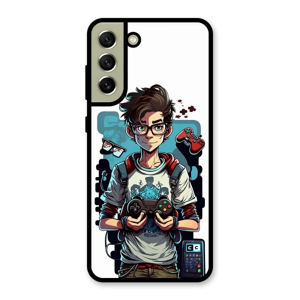 Cool Gamer Guy Metal Back Case for Galaxy S21 FE 5G (2023)