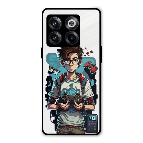 Cool Gamer Guy Metal Back Case for OnePlus 10T