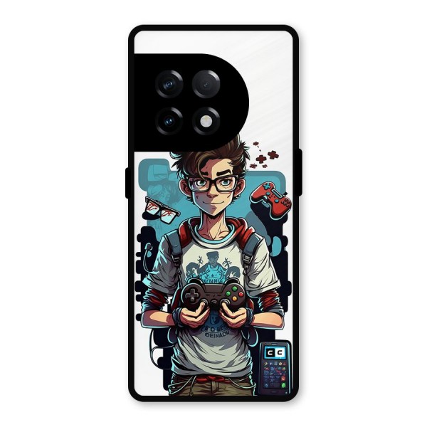 Cool Gamer Guy Metal Back Case for OnePlus 11R
