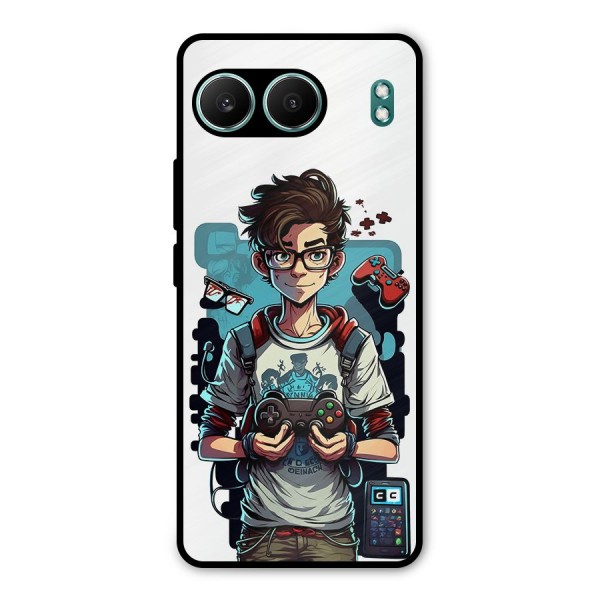 Cool Gamer Guy Metal Back Case for OnePlus Nord 4