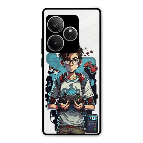 Cool Gamer Guy Metal Back Case for Realme GT 6