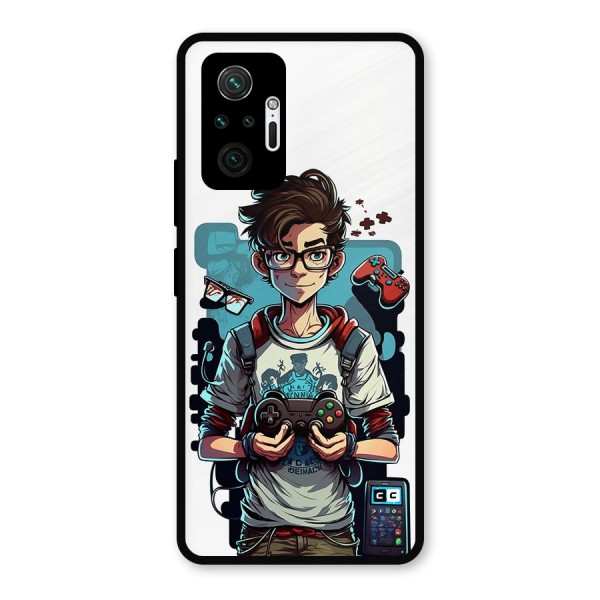Cool Gamer Guy Metal Back Case for Redmi Note 10 Pro Max