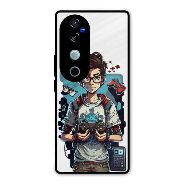 Cool Gamer Guy Metal Back Case for Vivo V40 Pro