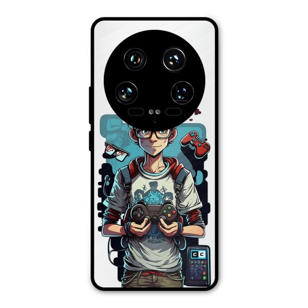 Cool Gamer Guy Metal Back Case for Xiaomi 14 Ultra