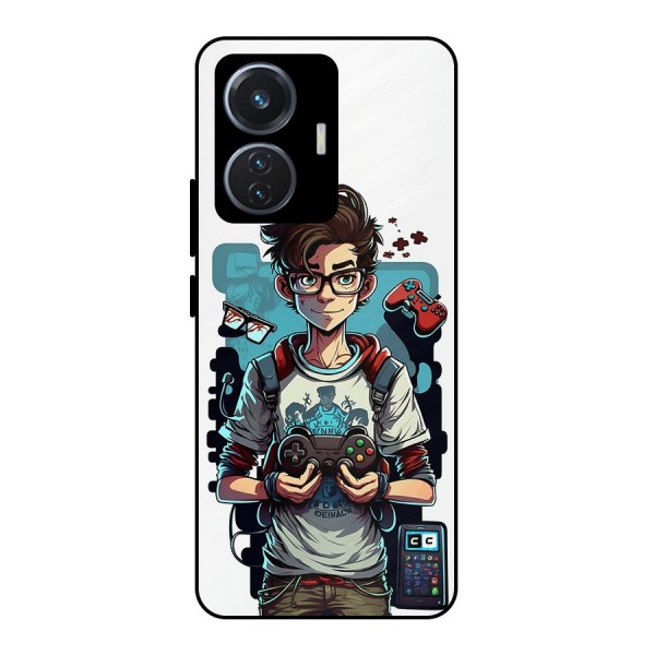 Cool Gamer Guy Metal Back Case for iQOO Z6 44W