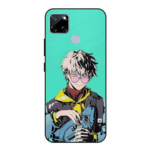 Cool Gojo Metal Back Case for Realme Narzo 30A