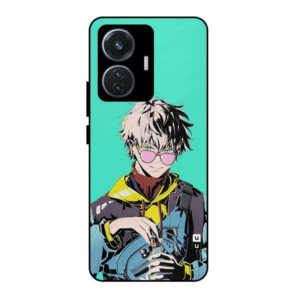 Cool Gojo Metal Back Case for iQOO Z6 44W