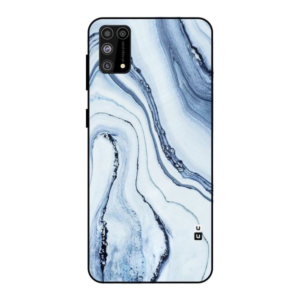 Cool Marble Art Metal Back Case for Galaxy M31