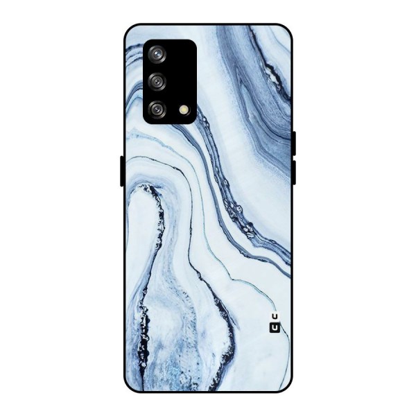 Cool Marble Art Metal Back Case for Oppo F19s