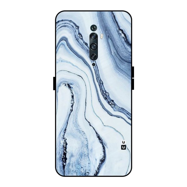 Cool Marble Art Metal Back Case for Oppo Reno2 F