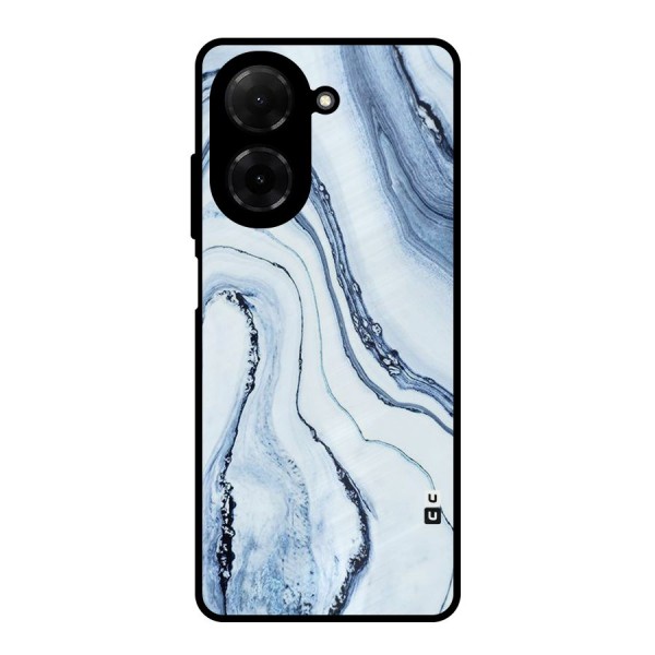 Cool Marble Art Metal Back Case for Poco C71