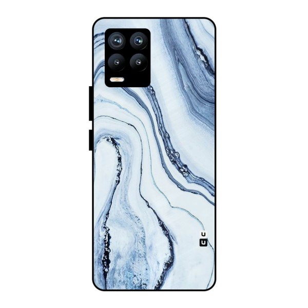 Cool Marble Art Metal Back Case for Realme 8 Pro
