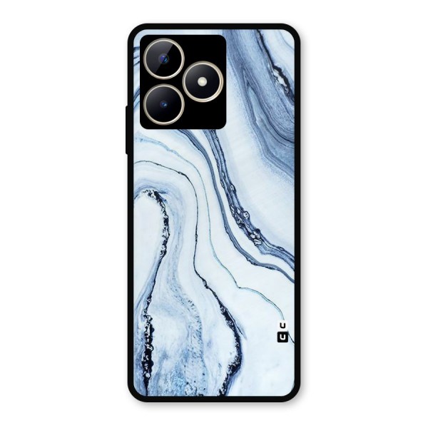 Cool Marble Art Metal Back Case for Realme C53