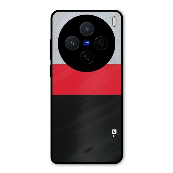 Cool Melange Stripe Metal Back Case for Vivo X200