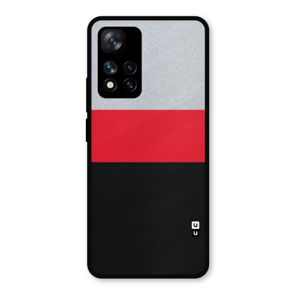 Cool Melange Stripe Metal Back Case for Xiaomi 11i 5G