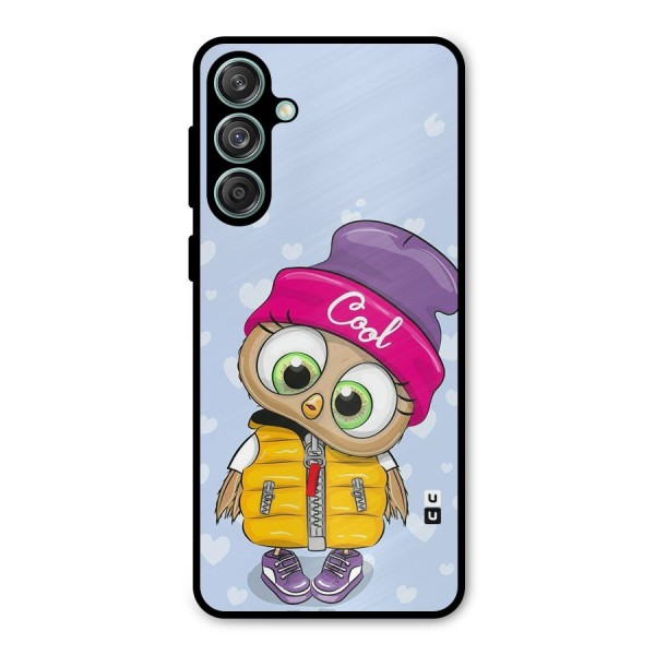 Cool Owl Metal Back Case for Galaxy M55 5G