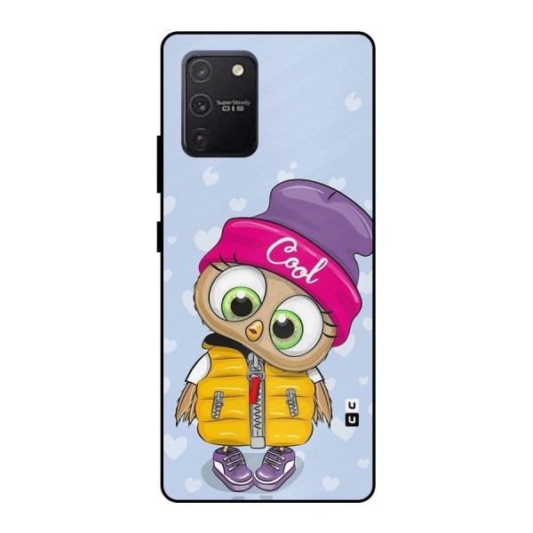 Cool Owl Metal Back Case for Galaxy S10 Lite