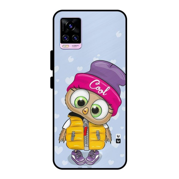 Cool Owl Metal Back Case for Vivo V20 Pro