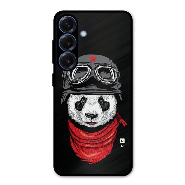 Cool Panda Soldier Art Metal Back Case for Galaxy S25