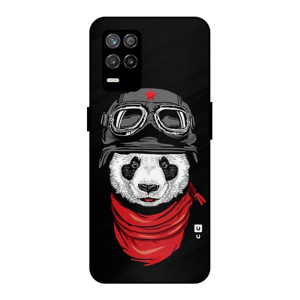 Cool Panda Soldier Art Metal Back Case for Realme 9 5G