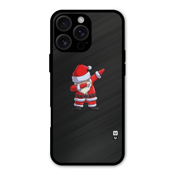 Cool Santa Dab Metal Back Case for iPhone 16 Pro Max