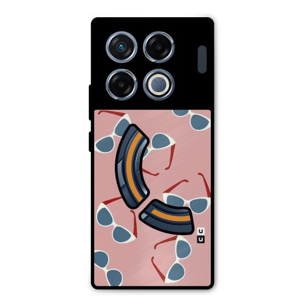 Cool Shades Pattern Metal Back Case for Infinix GT 20 Pro