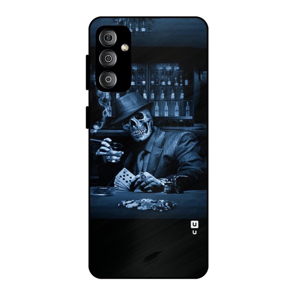Cool Skull Cards Metal Back Case for Galaxy F23