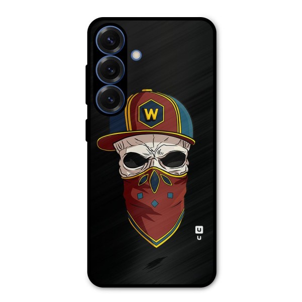 Cool Skull Mask Cap Metal Back Case for Galaxy S25